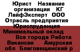 Юрист › Название организации ­ КГ ЛайфЭксперт, ООО › Отрасль предприятия ­ Юриспруденция › Минимальный оклад ­ 75 000 - Все города Работа » Вакансии   . Амурская обл.,Благовещенский р-н